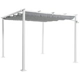 SUNFUN Jakarta Paviljon sa sjenilom na namatanje (Š x D: 300 x 300 cm, Boja krova: Siva, Boja stalka: Bijele boje) Cijene