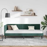  Kutni okvir kreveta Tamnozelena 80 cm x 200 cm Baršun | shoptok.hr