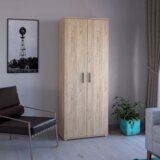 Kondela Omara, s policami, z dvojnimi vrati, hrast artisan, SERVO TYP 1 | Shoptok.si