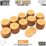 Green Stuff World MDF Round Base 32mm - Pack x100 (thickness 3mm) | Okrugla Postolja 32mm - 100 kom. | Eponuda.com