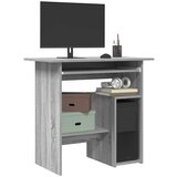 Maison Chic Pisalna miza - pisarniška miza - Računalniška miza siva sonoma 80x45x74 cm konstruiran les, (21785648) | Shoptok.si