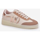 Boto Low Women's Sports Shoes Made Of Eco Leather Gold-Beige Iladira | Shoptok.si