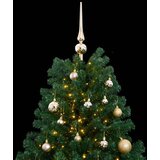 Umjetno božićno drvce 300 LED sa šarkama i kuglicama 180 cm | shoptok.hr