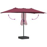  Vrtni suncobran Bordeaux Crvena 385 x 209 x 244 cm Poliester | shoptok.hr