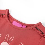  Dječja majica dugih rukava tamnoružičasta 128 | shoptok.hr