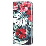  Trendy flower preklopna torbica samsung galaxy a22 a226 5g - črno rdeča Cene
