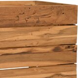  Povišena gredica 100 x 40 x 38 cm reciklirana tikovina i čelik | shoptok.hr
