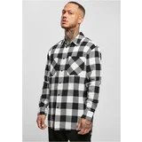 UC Men Long oversized plaid shirt black/white