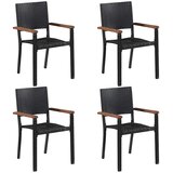  5-dijelni vrtni blagovaonski set crni | shoptok.hr