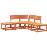  5-dijelni set vrtnih sofa voštano smeđi od masivne borovine | shoptok.hr