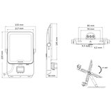  Philips-LED Reflektor sa senzorom LEDINAIRE ALL-IN LED/30W/230V 3000/4000/6500K IP65 | Eponuda.com