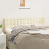  Uzglavlje s ušima krem 147x16x78/88 cm od od umjetne kože | shoptok.hr