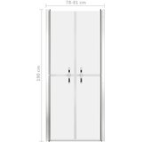  Vrata za tuš-kabinu matirana ESG 81 x 190 cm | shoptok.hr