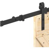  Klizna vrata NARVIK Prirodna i crna 70 x 210 cm (152,5 cm) | shoptok.hr