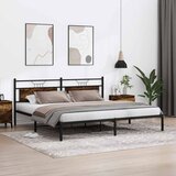  Metalni okvir kreveta bez madraca boja hrasta 193x201 cm | shoptok.hr