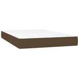  Box spring postelja z vzmetnico temno rjav 120x200 cm blago, (20725543) | Shoptok.si