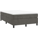 Box spring postelja z vzmetnico temno siva 120x200 cm žamet, (20725668) | Shoptok.si