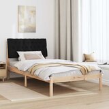  Krevetni okvir s tapiciranim uzglavljem Smeđa 100 x 200 cm | shoptok.hr