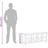  Stalak za cipele 114 x 37 x 45 cm od masivne hrastovine | shoptok.hr