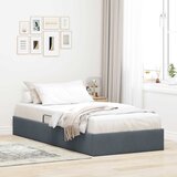  Otomanski krevet s pohranom Tamnosiva 90 x 190 cm Baršun | shoptok.hr