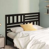 vidaXL uzglavlje za krevet crno 126 x 4 x 100 cm od masivne borovine | shoptok.hr