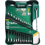 Sata Flat-Oxted Tips z dvojnim nastavitvijo Ratchet 13 elementov+ ključ X-Beam, (21120671) Cene