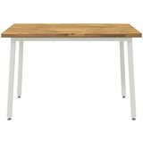  120 x 70 x 75 cm Čvrsto drvo akacije Bijela Pravokutni | shoptok.hr
