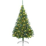  Umjetno predsvijetljeno božićno drvce Zelena 180 cm PVC | shoptok.hr