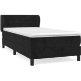 Box spring krevet s madracem crni 100x200 cm baršunasti | shoptok.hr