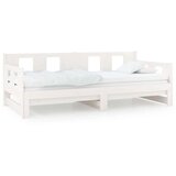  Dnevni ležaj na izvlačenje bijeli 2 x (90 x 200) cm od borovine | shoptok.hr