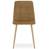 KARA stolica - smeđi baršun / noge u boji drveta x 1 | shoptok.hr