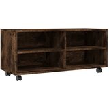 TV ormarić s kotačićima boja hrasta 90 x 35 x 35 cm drveni | shoptok.hr