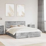  Konstrukcija postelje z vzglavjem Betonsko siva 160 x 200 cm, (5000103154) | Shoptok.si