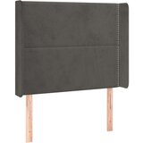  Krevet box spring s madracem LED tamnosivi 80 x 200 cm baršun | shoptok.hr