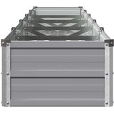  Povišeni vrtni krevet Siva 400 x 40 x 24 cm | shoptok.hr