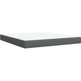  LED okvir za krevet s madracem Tamnosiva 140 x 200 cm Tkanina | shoptok.hr
