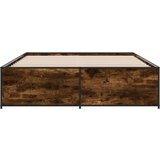 Okvir kreveta boja hrasta 140x200 cm konstruirano drvo i metal | shoptok.hr