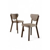 Hanah home set stolica (6 komada) arfe cappuccino brown | ePonuda.com