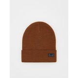 Reserved kapa beanie z našitkom - rjava | Shoptok.si