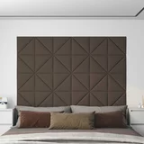  Zidne ploče od tkanine 12 kom smeđesive 30 x 30 cm 1,08 m²