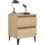  Nočna omarica sonoma hrast 40x35x50 cm iverna plošča, (20624243) | Shoptok.si