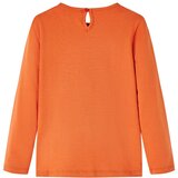  Dječja majica s dugim rukavima tamnonarančasta 116 | shoptok.hr