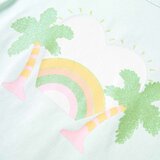  Dječja majica svijetla boja mente 140 | shoptok.hr