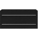 Ormarić za umivaonik u kupaonici crni hrast 100x38,5x48 cm inženjerski drvo | Eponuda.ba