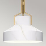  Quoizel QZ-BRECKEN-2P-AB-ABG - Luster BRECKEN 2xE27/60W/230V zlatna/dekor mramora | Eponuda.com