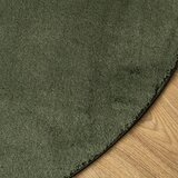  Tepih HUARTE kratkih vlakana mekani i perivi zeleni Ø 200 cm | shoptok.hr