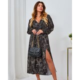 Resti Black and beige patterned women's maxi dress | Eponuda.ba