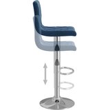  Barske stolice 2 kom. Plavi baršun | shoptok.hr