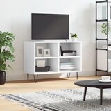 vidaXL TV omarica bela 69,5x30x50 cm inženirski les Cene