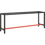 vidaXL Okvir za delovno mizo mat črn in mat rdeč 210x50x79 cm kovinski, (20713585) | Shoptok.si